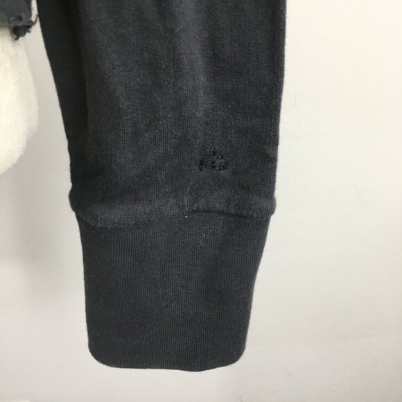 RAG & BONE Dark Gray Long Sleeve Cut Out/Cold Shoulder Rolled Hem Shirt - Picture 11 of 13